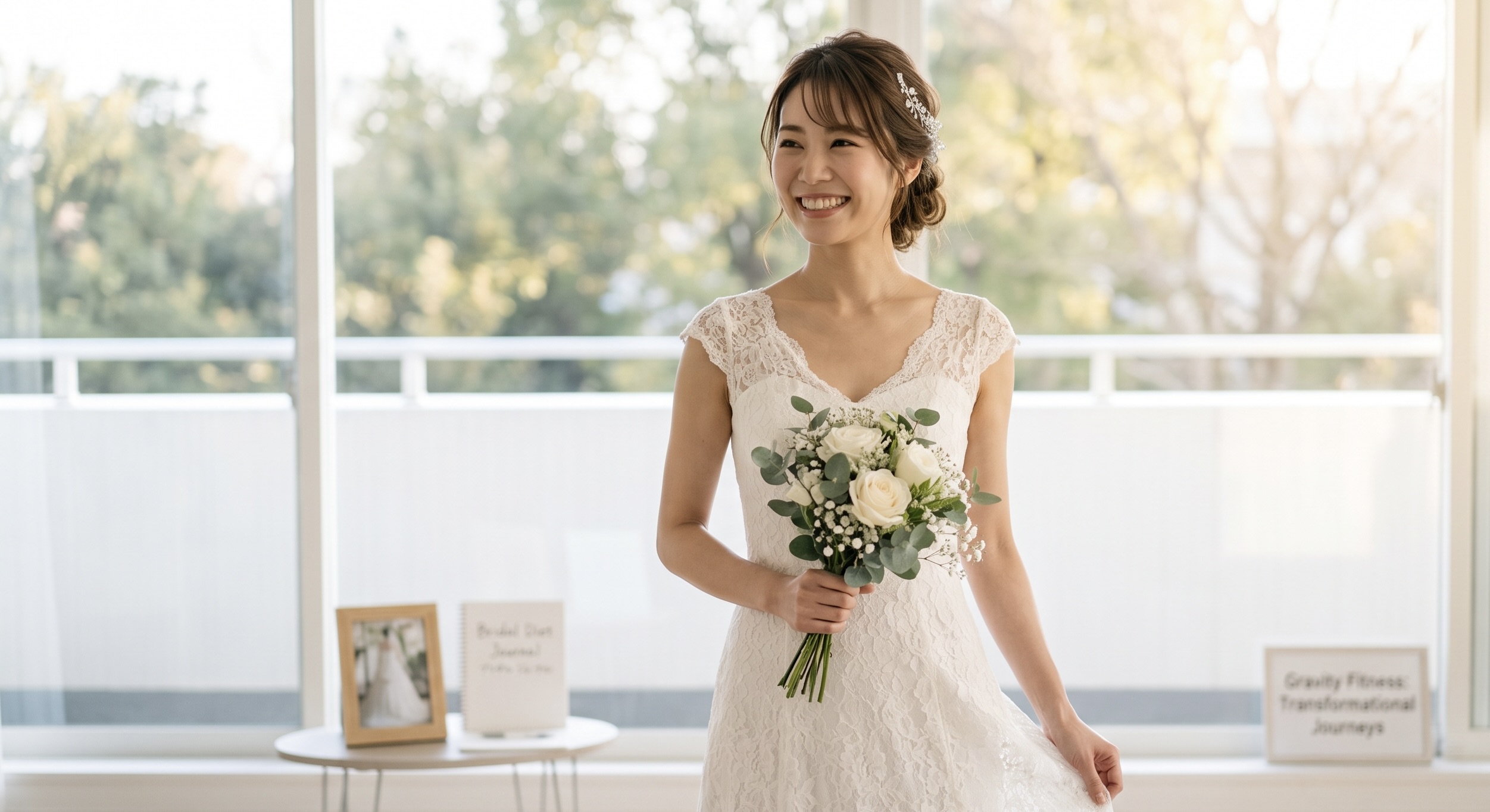 笑顔の花嫁
